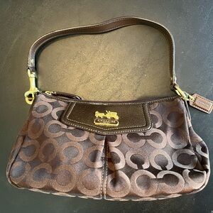 Coach Brown Signature Shoulder Bag
